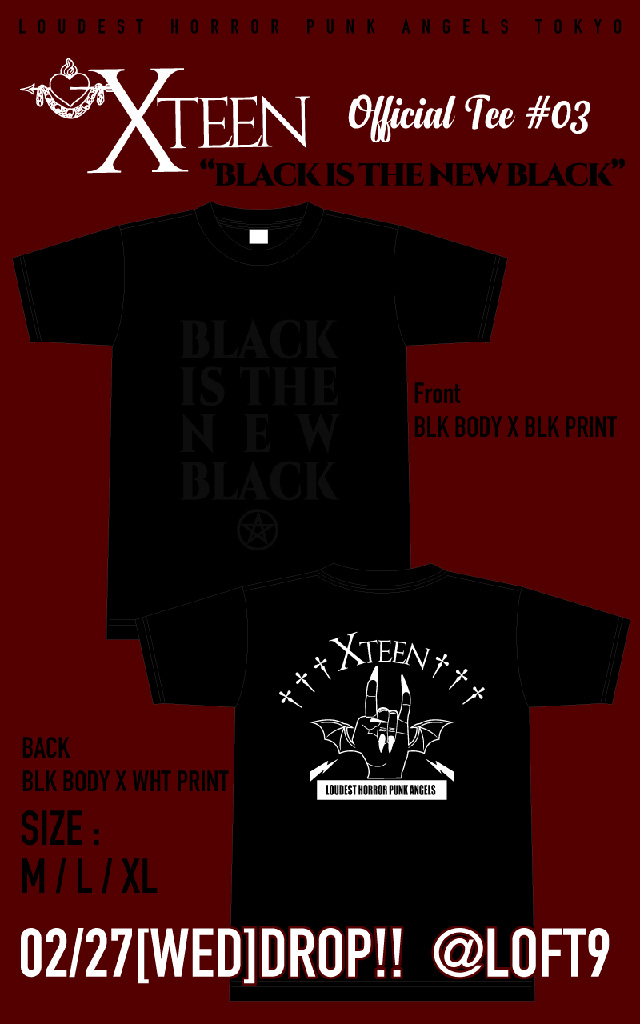 XTEEN 3rd TEE|BLACK IS THE NEW BLACK